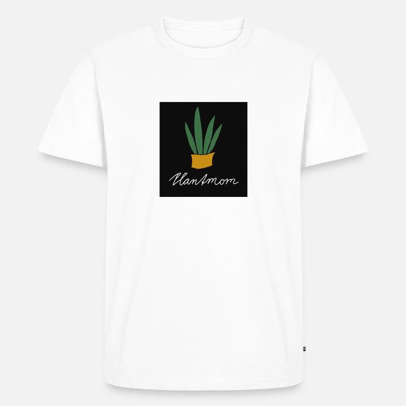 Pflanzendesign - Männer Premium Bio T-Shirt - Weiß