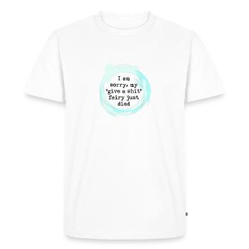 Not sorry - Men's Premium Organic T-Shirt - white - Front - Nico (187cm)
