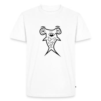 Hammerhead - aileron de requin - T-shirt Premium bio Homme - blanc - Devant - Nico (187cm)