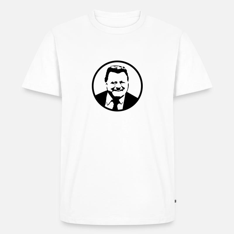 FJS - logo.black - Männer Premium Bio T-Shirt - Weiß
