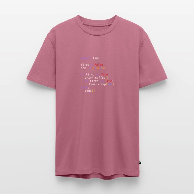 Python Code - Funny If Statement Männer Premium Bio T-Shirt