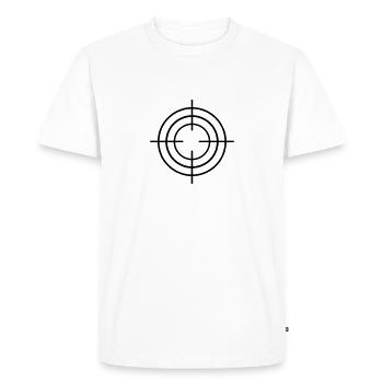 Réticule - T-shirt Premium bio Homme - blanc - Devant - Nico (187cm)