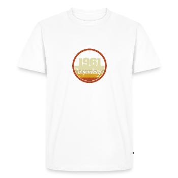 Année 1961 - T-shirt Premium bio Homme - blanc - Devant - Nico (187cm)