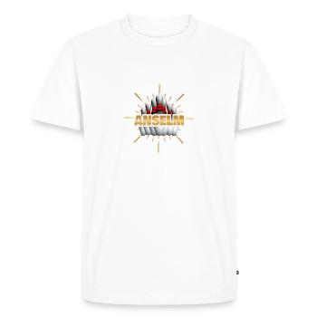 Cadeau pour Anselme - T-shirt Premium bio Homme - blanc - Devant - Nico (187cm)