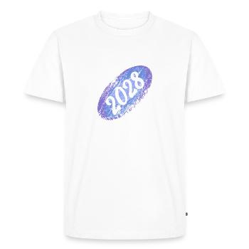 Recruit 2028 - Men's Premium Organic T-Shirt - white - Front - Nico (187cm)