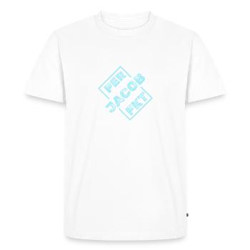Jacob - Men's Premium Organic T-Shirt - white - Front - Nico (187cm)