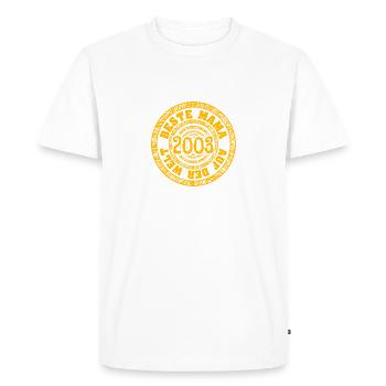 Mum 2003 - Men's Premium Organic T-Shirt - white - Front - Nico (187cm)
