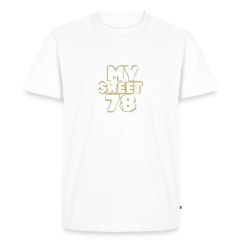 78 - T-shirt Premium bio Homme - blanc - Devant - Nico (187cm)