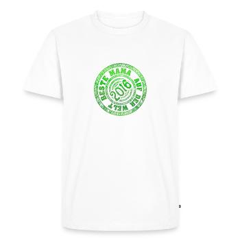 Mom 2016 - Men's Premium Organic T-Shirt - white - Front - Nico (187cm)