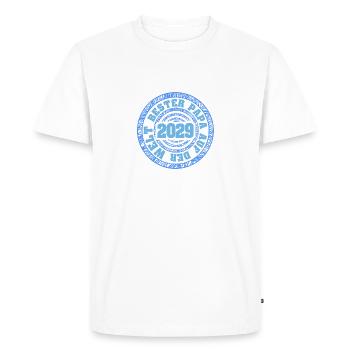 2029 - T-shirt Premium bio Homme - blanc - Devant - Nico (187cm)
