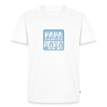 depuis 2030 - T-shirt Premium bio Homme - blanc - Devant - Nico (187cm)