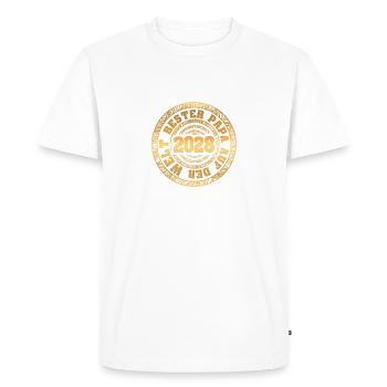 Papa 2028 - T-shirt Premium bio Homme - blanc - Devant - Nico (187cm)