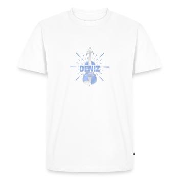 Cadeau pour Deniz - T-shirt Premium bio Homme - blanc - Devant - Nico (187cm)