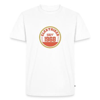 1968 1968 - T-shirt Premium bio Homme - blanc - Devant - Nico (187cm)