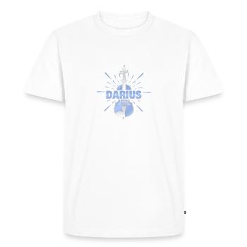 Darius as a first name - Men's Premium Organic T-Shirt - white - Front - Nico (187cm)