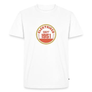 1951 - T-shirt Premium bio Homme - blanc - Devant - Nico (187cm)