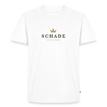 Logo original de la famille Schade - T-shirt Premium bio Homme - blanc - Devant - Nico (187cm)