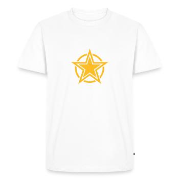 star - T-shirt Premium bio Homme - blanc - Devant - Nico (187cm)