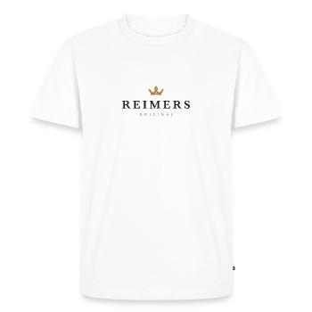 Logo original de la famille Reimers - T-shirt Premium bio Homme - blanc - Devant - Nico (187cm)