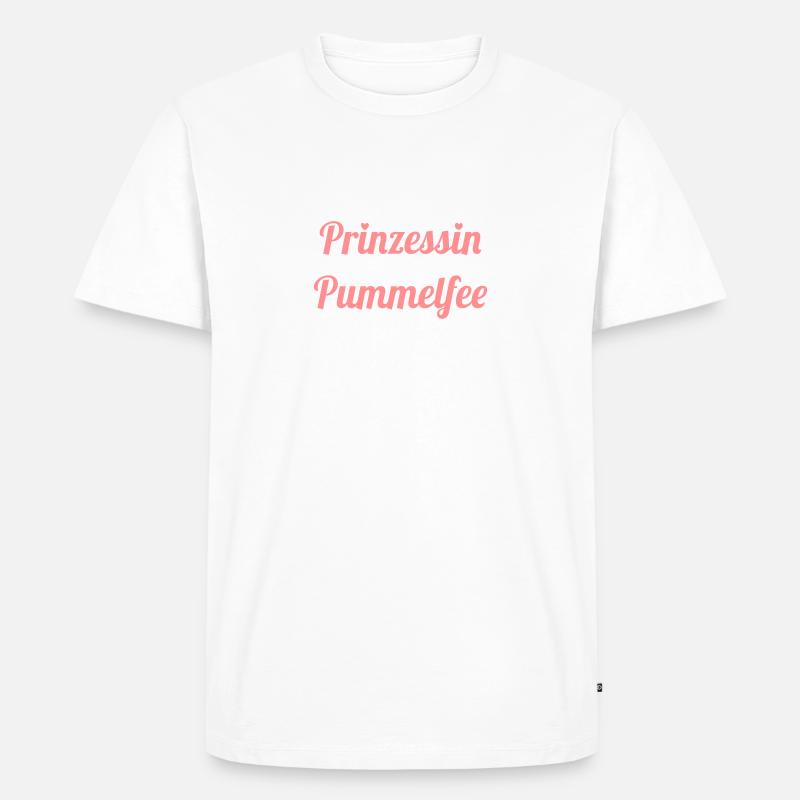 Prinzessin Pummelfee - Männer Premium Bio T-Shirt - Weiß