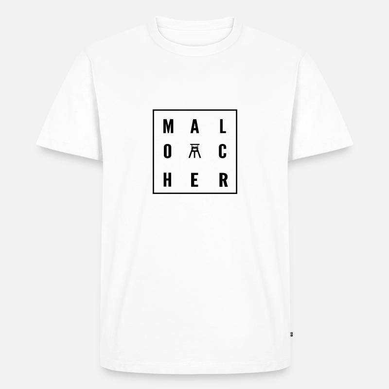 Malocher mit Förderturm - Männer Premium Bio T-Shirt - undefined
