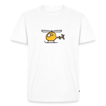 Comic cartoon kids Heli cute - Men's Premium Organic T-Shirt - white - Front - Nico (187cm)