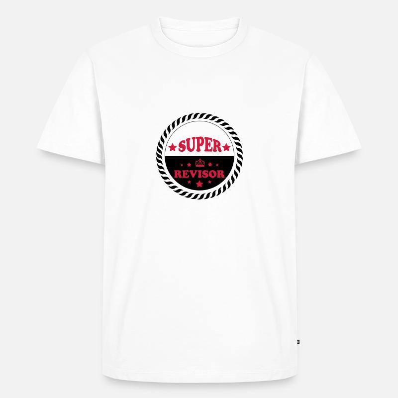 Super revisor - Männer Premium Bio T-Shirt - Weiß