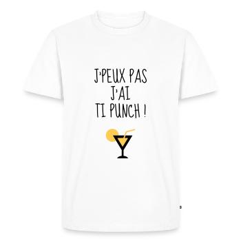 Guadeloupe 971 Guadeloupéen Guadeloupéenne Gwada - Men's Premium Organic T-Shirt - white - Front - Nico (187cm)