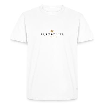 Logo original de la famille Rupprecht - T-shirt Premium bio Homme - blanc - Devant - Nico (187cm)