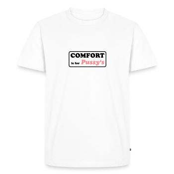 comfort isfor pussys Off-Road 4x4 - Men's Premium Organic T-Shirt - white - Front - Nico (187cm)