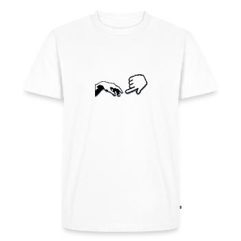 Geek - T-shirt Premium bio Homme - blanc - Devant - Nico (187cm)
