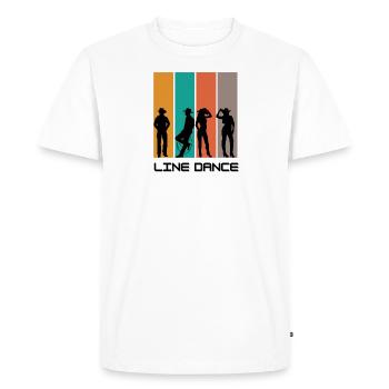 Figures Linedance1 - T-shirt Premium bio Homme - blanc - Devant - Nico (187cm)