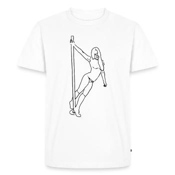 dépouiller perineuronal - T-shirt Premium bio Homme - blanc - Devant - Nico (187cm)