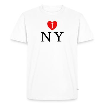New York - T-shirt Premium bio Homme - blanc - Devant - Nico (187cm)