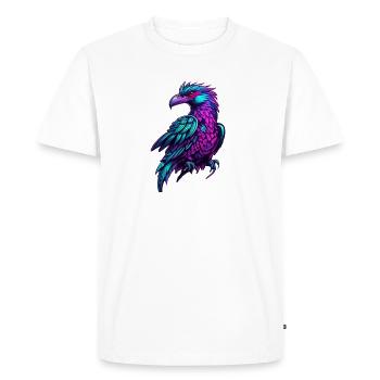 Vol de couleur Neon Phoenix - T-shirt Premium bio Homme - blanc - Devant - Nico (187cm)