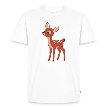 Style minimaliste curieux et curieux - T-shirt Premium bio Homme - blanc - Devant - Nico (187cm)