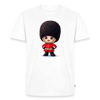 Niedlicher London Palastwächter Cartoon - T-shirt Premium bio Homme - blanc - Devant - Nico (187cm)