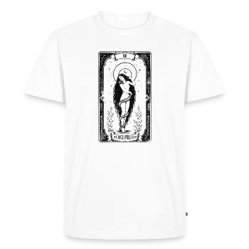 The High Priestess – Lilith Gothic Tarot Card - T-shirt Premium bio Homme - blanc - Devant - Nico (187cm)