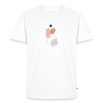 Abstract - Men's Premium Organic T-Shirt - white - Front - Nico (187cm)