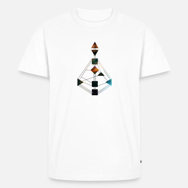 Human Design Chart Universe 2 - Männer Premium Bio T-Shirt - Weiß
