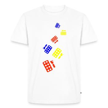 Make Up Cosmetics Icon - Men's Premium Organic T-Shirt - white - Front - Nico (187cm)