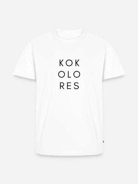 KOKOLORES - Männer Premium Bio T-Shirt - Weiß