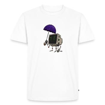 PC personnel - T-shirt Premium bio Homme - blanc - Devant - Nico (187cm)