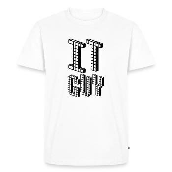 IT GUY | Nerd | | Computers Computer science - Men's Premium Organic T-Shirt - white - Front - Nico (187cm)