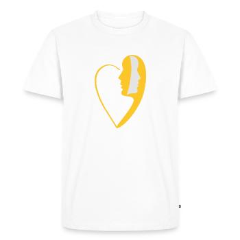 Mon or 2 - T-shirt Premium bio Homme - blanc - Devant - Nico (187cm)