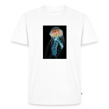 Méduse mystérieuse - T-shirt Premium bio Homme - blanc - Devant - Nico (187cm)