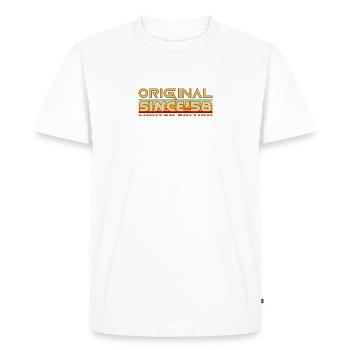Original 1958 Vintage Edition - Men's Premium Organic T-Shirt - white - Front - Nico (187cm)