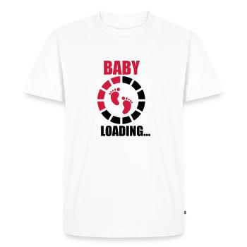 Baby loading - T-shirt Premium bio Homme - blanc - Devant - Nico (187cm)