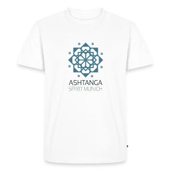 Ashtanga Spirit Munich - Men's Premium Organic T-Shirt - white - Front - Nico (187cm)