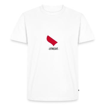J’adore le logo d’Utrecht - T-shirt Premium bio Homme - blanc - Devant - Nico (187cm)